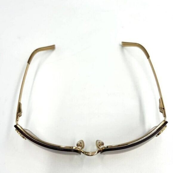 ✨ RARE Chanel Vintage Sunglasses Rhinestone CC Logo Rimless Gradient Gold Y2K - Picture 10 of 11